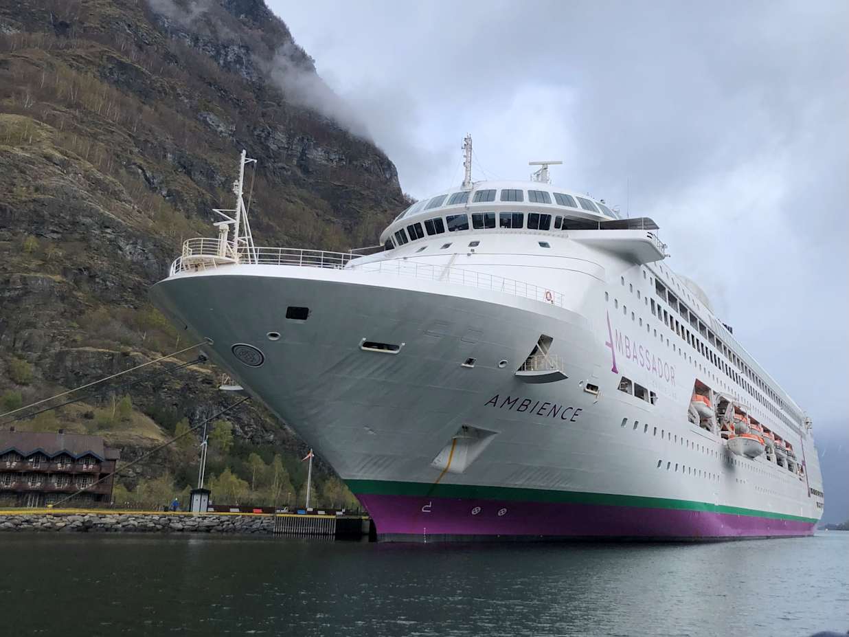 Ambassador Cruise Line Ambience exterior shot in Flam