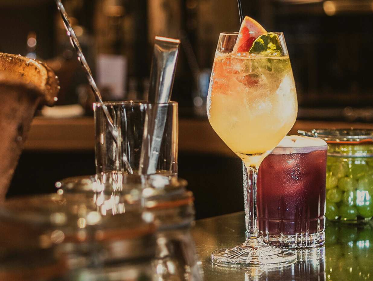 Drinks onboard Cunard ship