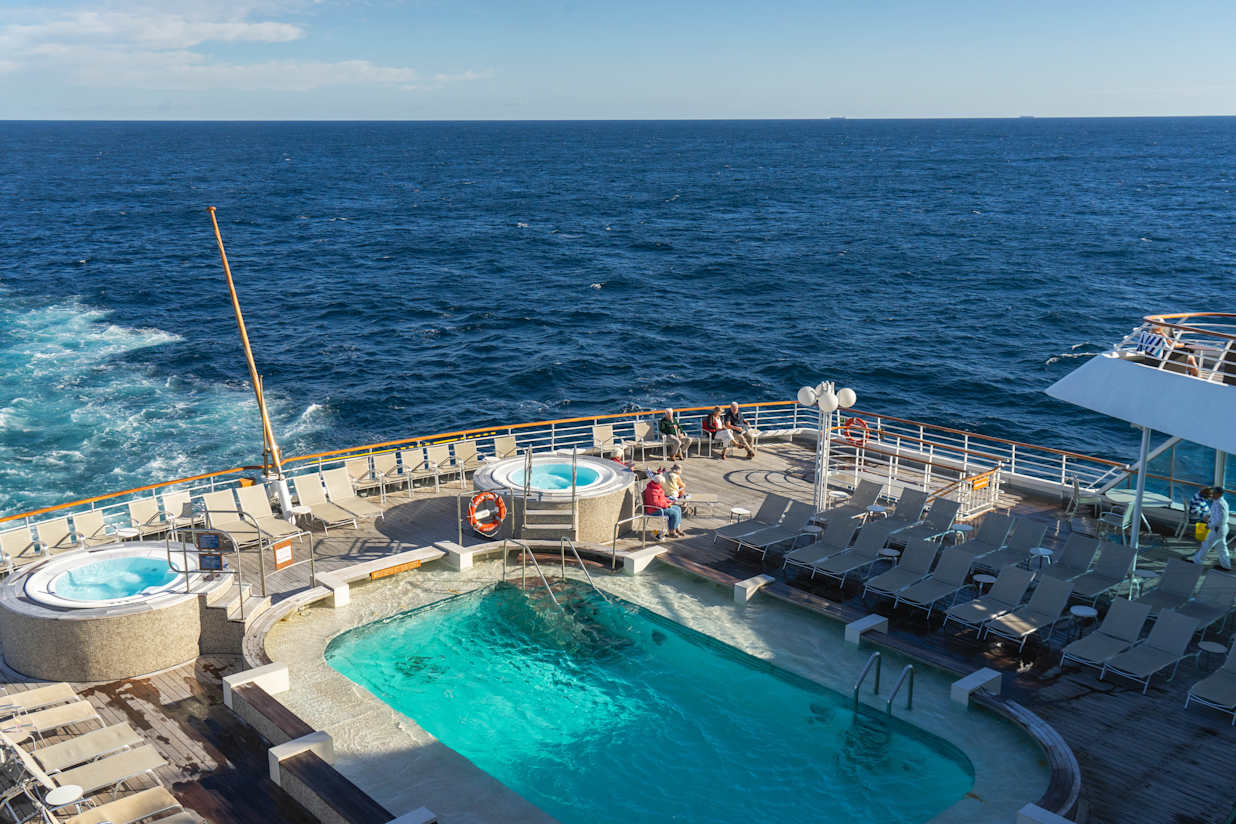 Balmoral's aft swimming pool
