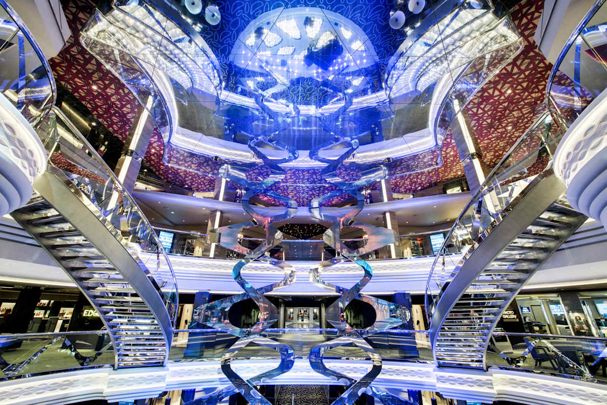 MSC Grandiosa stairway
