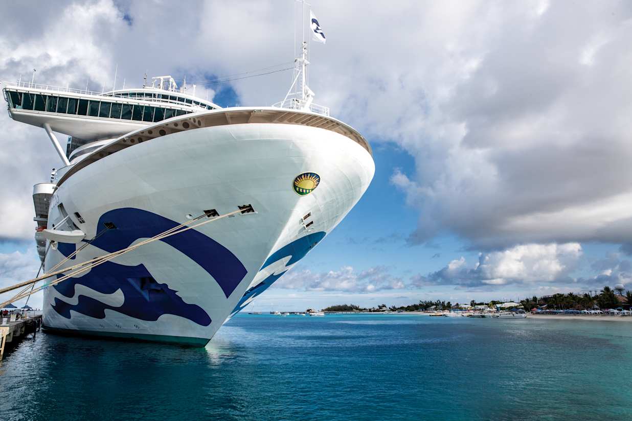View of Caribbean Princess' forward