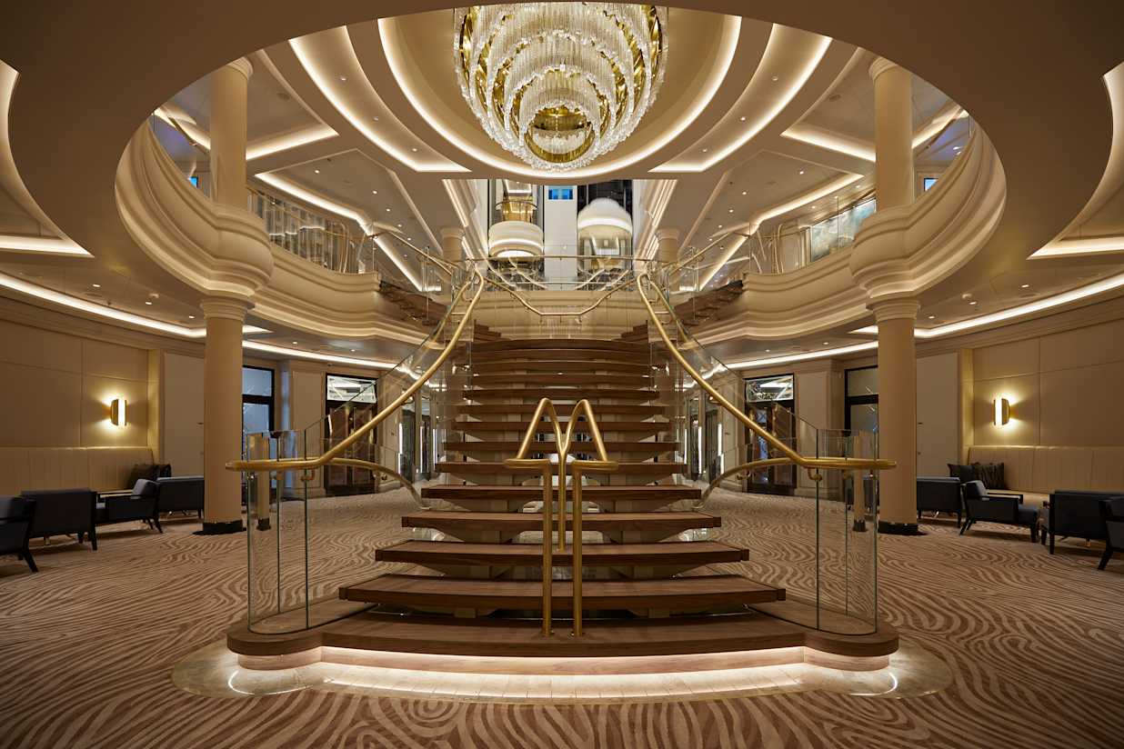 Regent Seven Seas Splendor Atrium Staircase