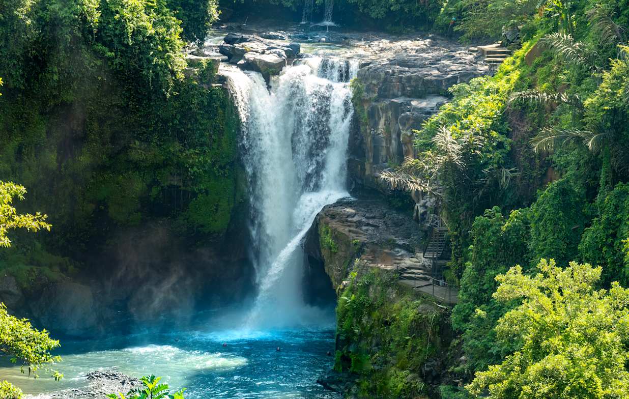 Tegenungan Waterfall on the Petanu River,