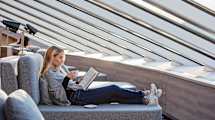 Unwinding in the Explorer Lounge