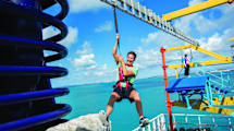 Guest on Ropes Course on Norwegian Breakaway