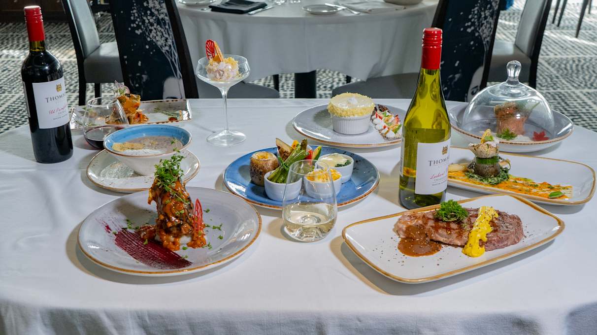 Food on an Ambassador cruise ship