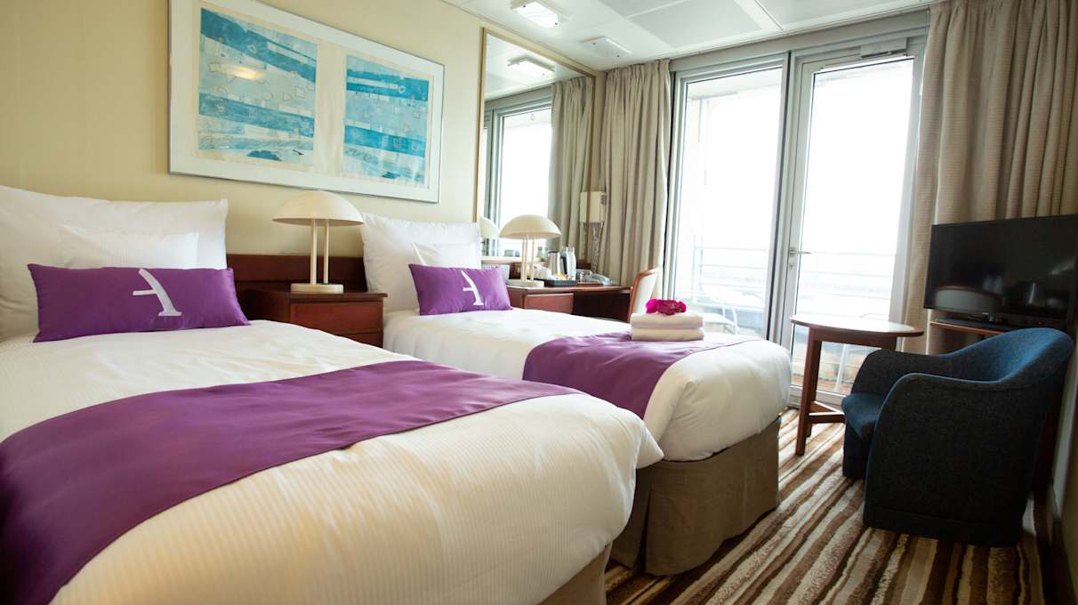 Cabin on an Ambassador cruise ship