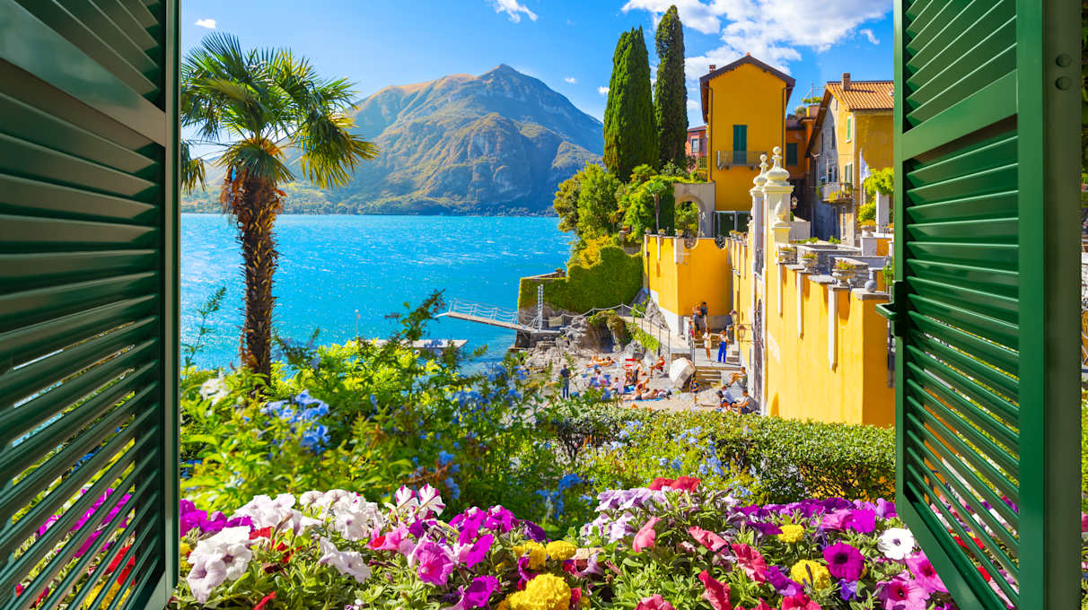 Varenna, Italy, on the shores of Lake Como